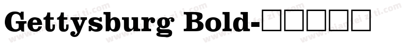 Gettysburg Bold字体转换